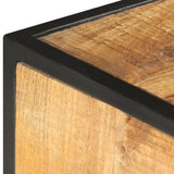 Meuble TV 130x30x39 cm Bois massif de manguier