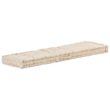 Coussin de plancher de palette Coton 120x40x7 cm Beige