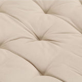 Coussin de plancher de palette Coton 120x40x7 cm Beige