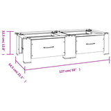 Socle double pour lave-linge et sèche-linge avec tiroirs Blanc