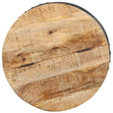 Table basse ronde 53x43 cm Bois de manguier massif