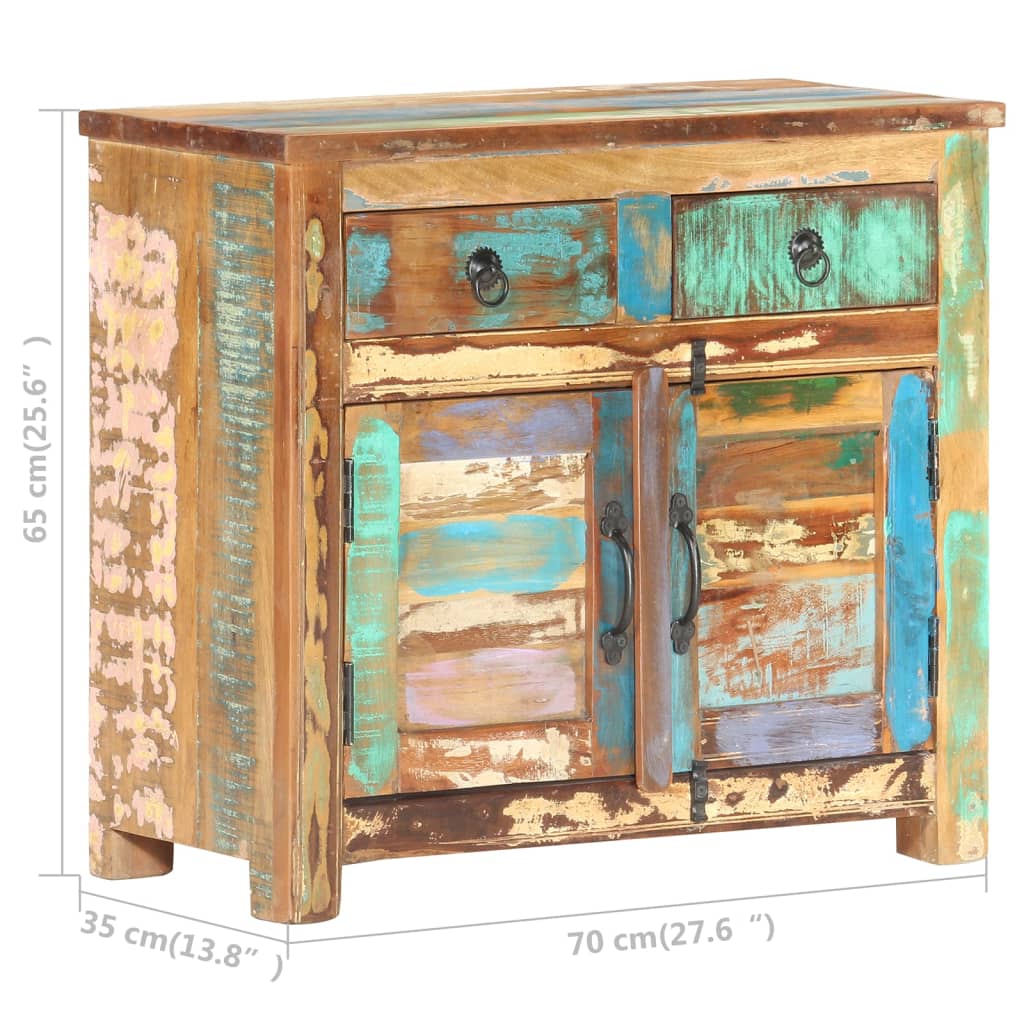 Buffet 70x35x65 cm Bois de récupération massif