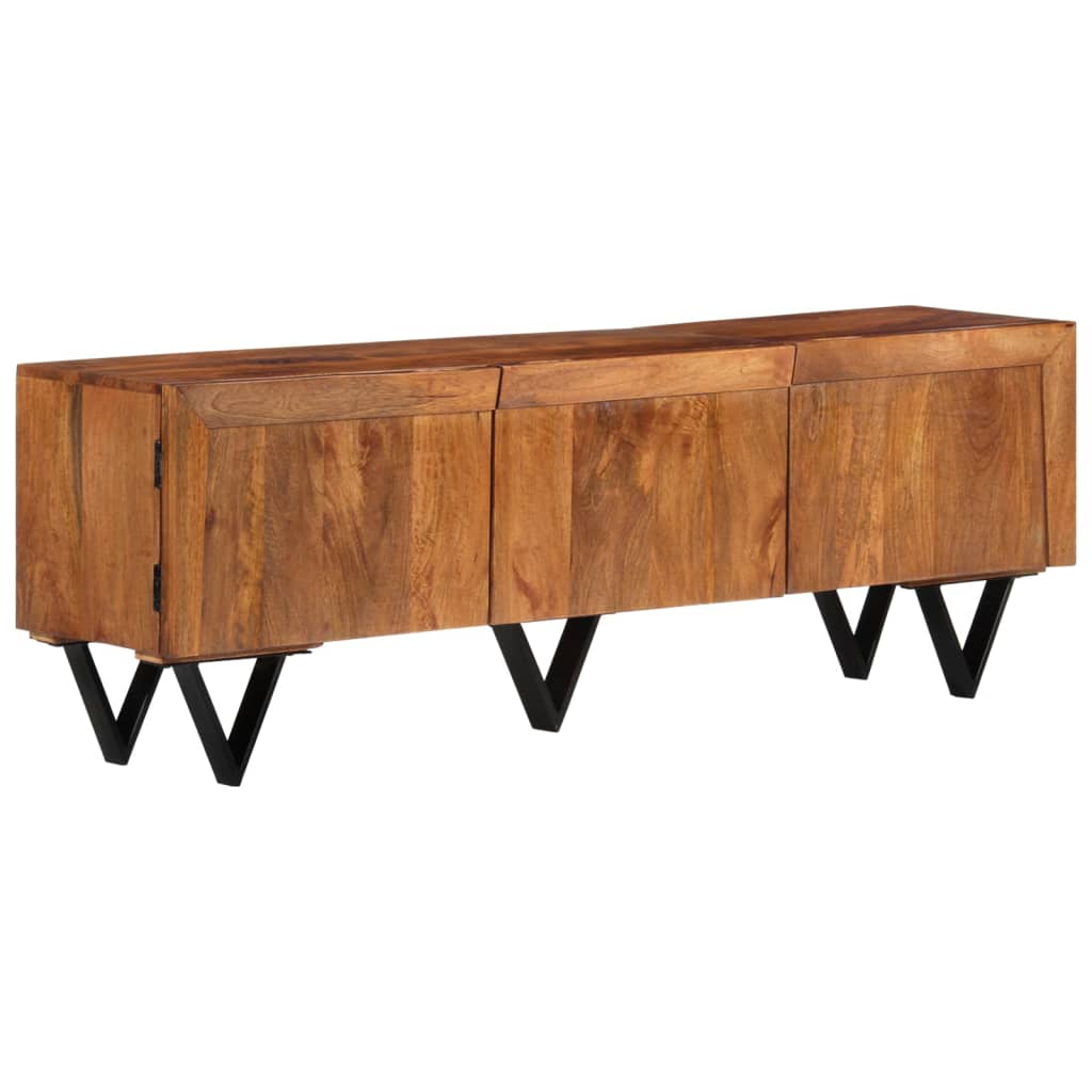 Meuble TV 140x30x46 cm Bois massif de manguier