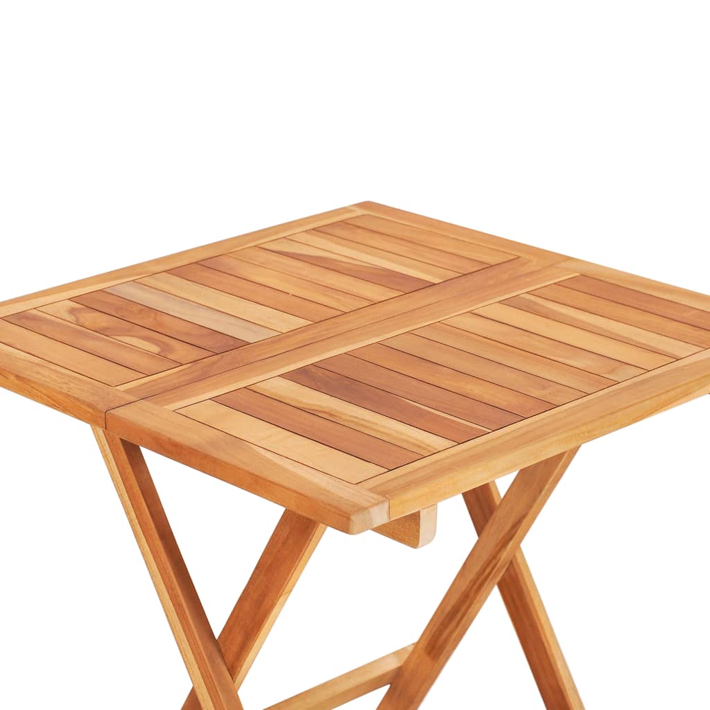 Table de bistro pliable 60x60x65 cm Bois de teck solide