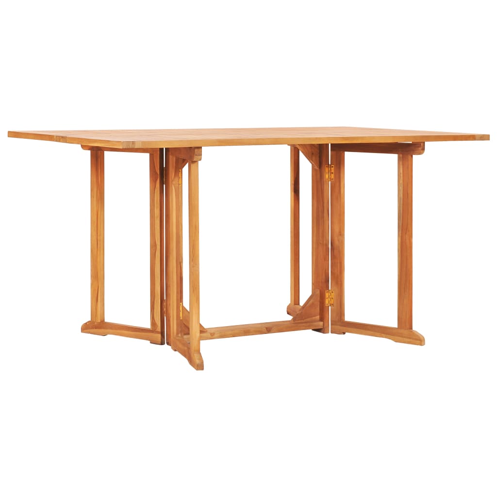 Table pliable de jardin papillon 150x90x75 cm Bois teck solide