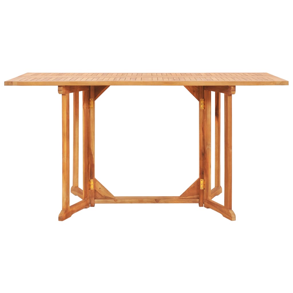 Table pliable de jardin papillon 150x90x75 cm Bois teck solide