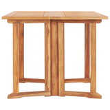 Table pliable de jardin papillon 150x90x75 cm Bois teck solide