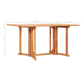 Table pliable de jardin papillon 150x90x75 cm Bois teck solide