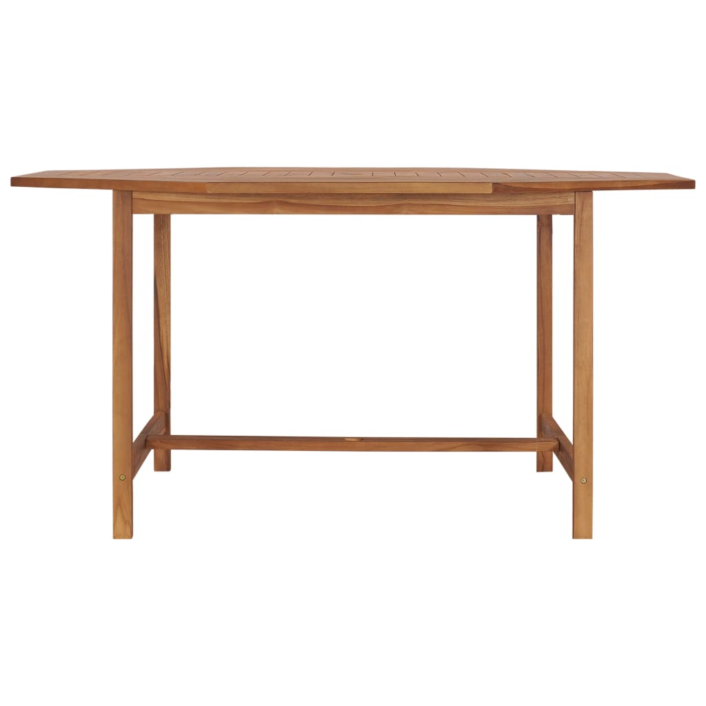 Table de jardin 150x150x75 cm Bois de teck solide