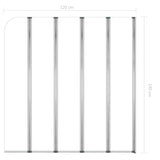 Enclos de bain 120x140 cm Verre trempé Transparent