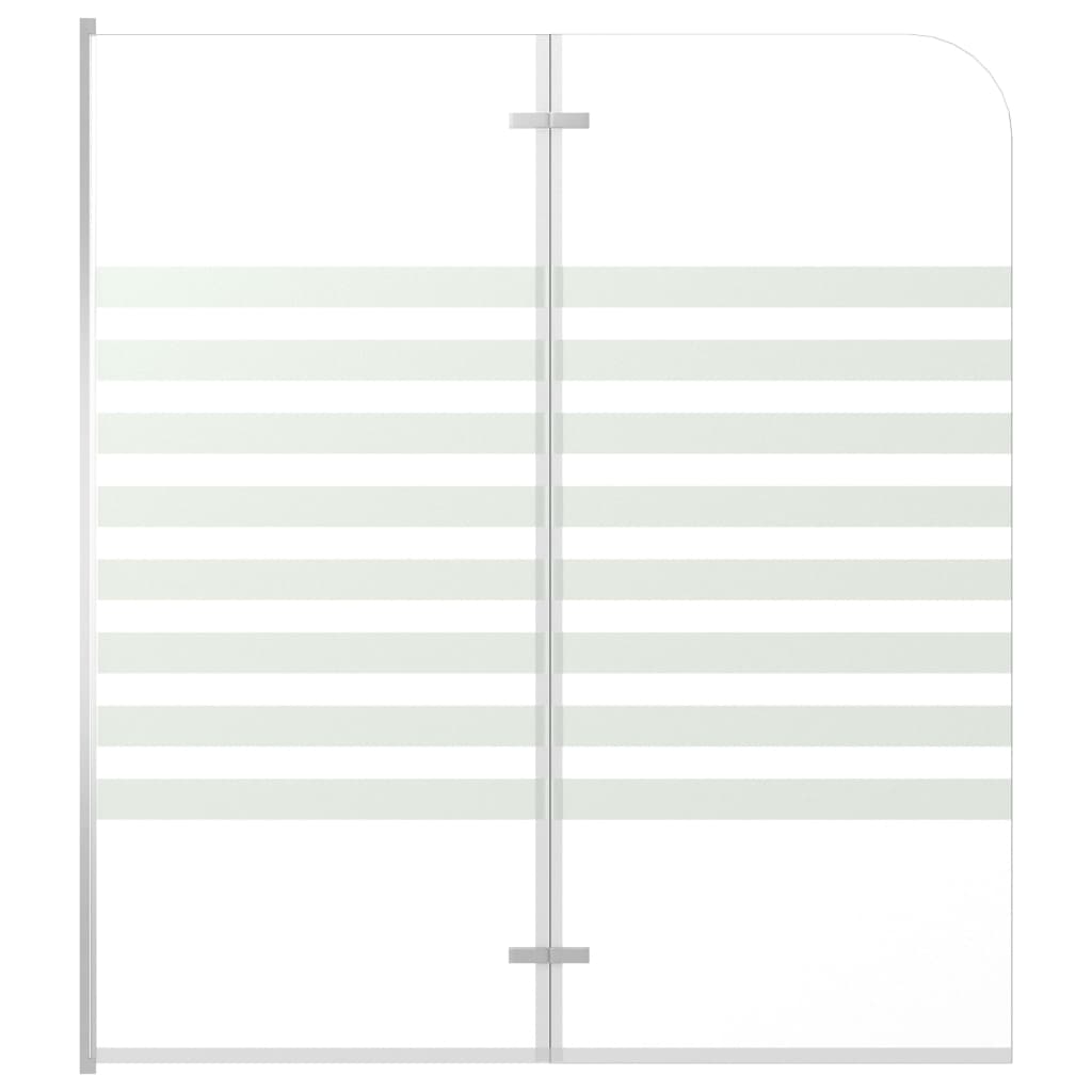 Enclos de bain 120x140 cm Verre trempé Rayures