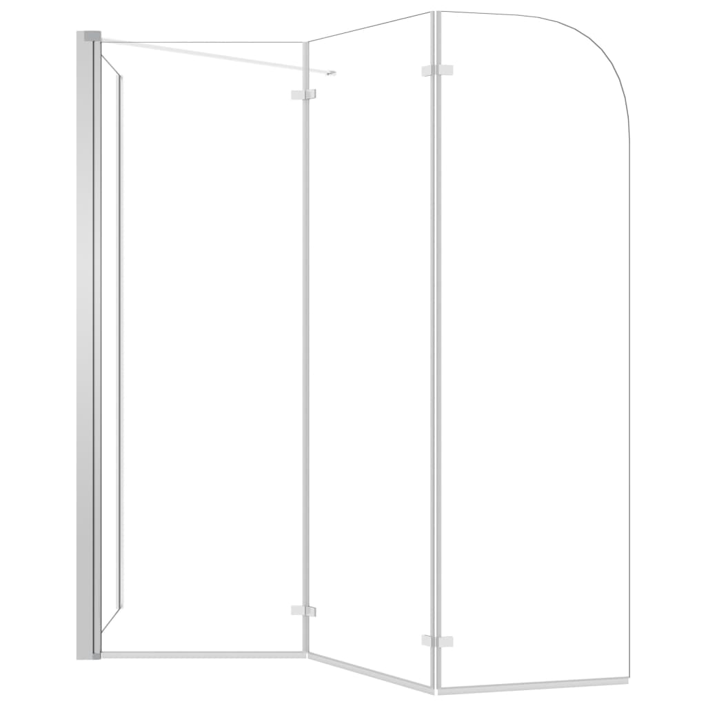 Enclos de bain 120x69x130 cm Verre trempé Transparent