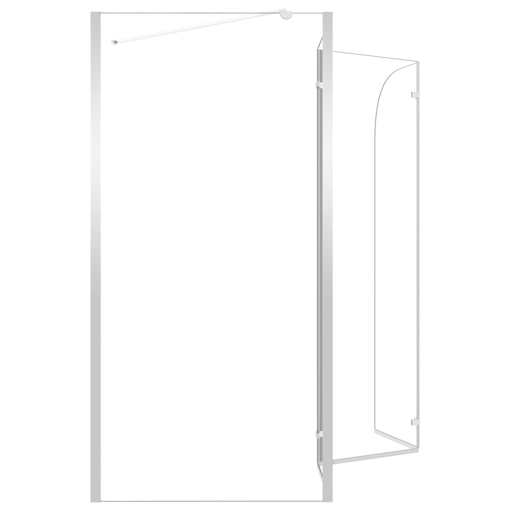 Enclos de bain 120x69x130 cm Verre trempé Transparent