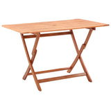 Table pliable de jardin 120x70x75 cm Bois d'eucalyptus solide