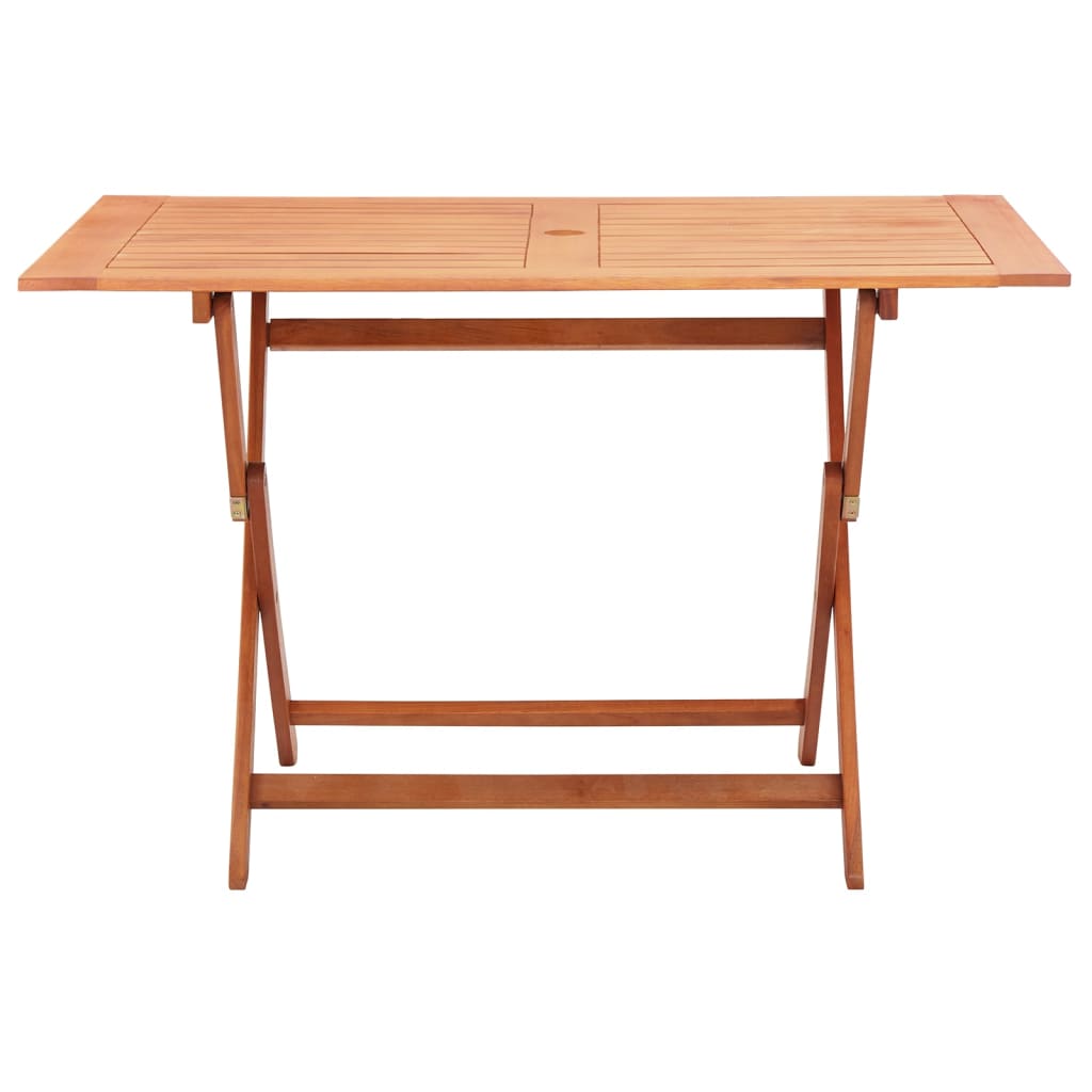 Table pliable de jardin 120x70x75 cm Bois d'eucalyptus solide