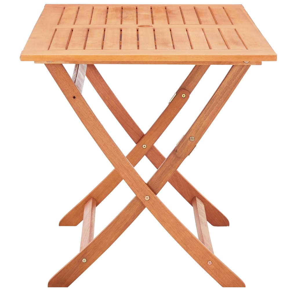 Table pliable de jardin 120x70x75 cm Bois d'eucalyptus solide