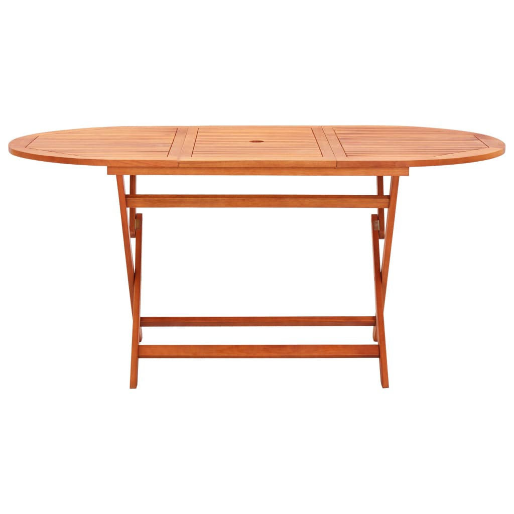 Table de jardin pliable 160x85x74 cm Bois d'eucalyptus solide