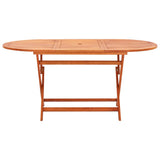 Table de jardin pliable 160x85x74 cm Bois d'eucalyptus solide