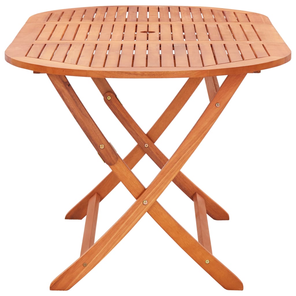 Table de jardin pliable 160x85x74 cm Bois d'eucalyptus solide