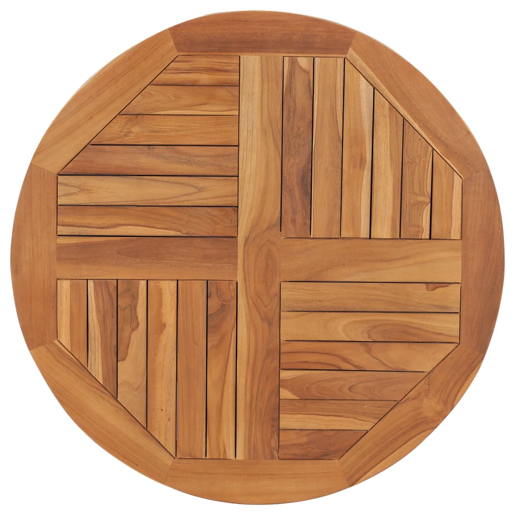 Table Top Solid Teak Wood Round 2.5cm 80cm