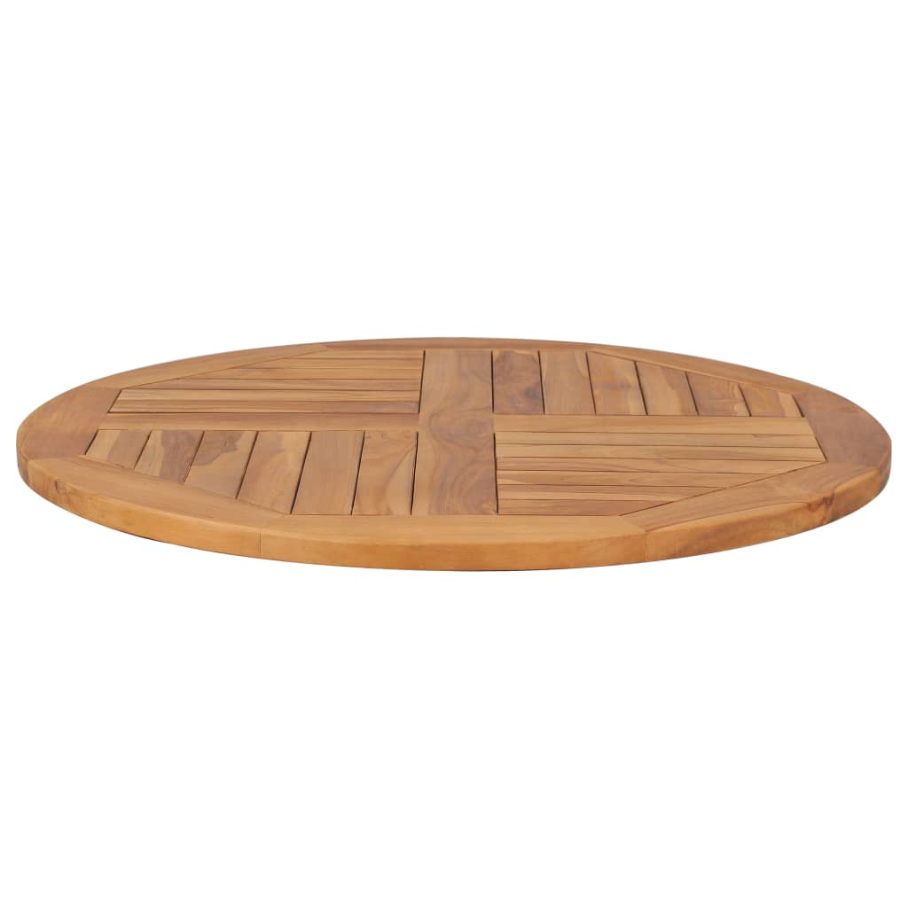 Table Top Solid Teak Wood Round 2.5cm 80cm