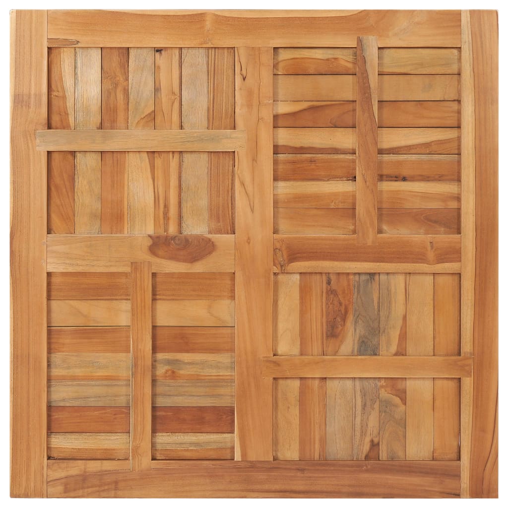 Table top Solid teak wood Square 90x90x2.5 cm