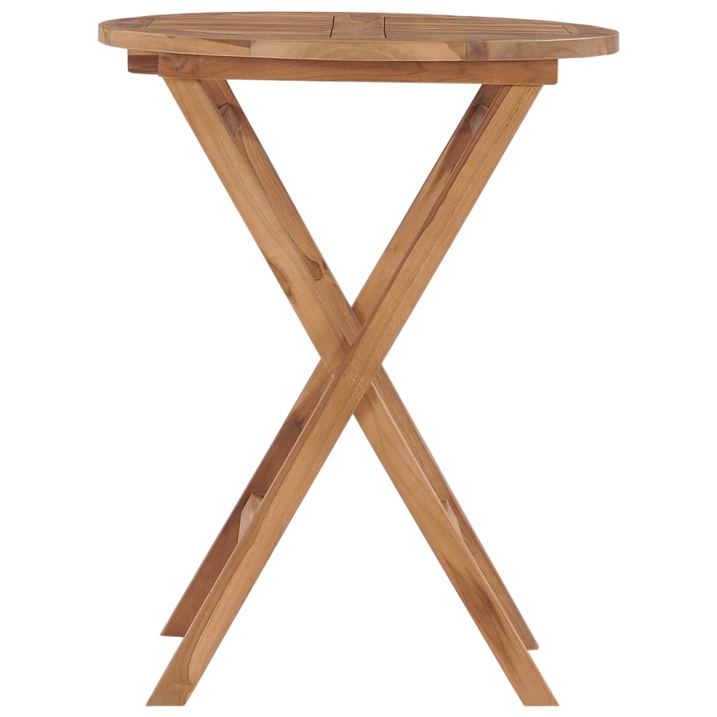 Table pliable de jardin 60 cm Bois de teck solide