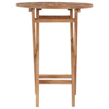 Table pliable de jardin 60 cm Bois de teck solide