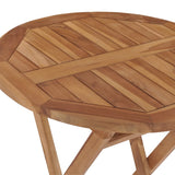 Table pliable de jardin 60 cm Bois de teck solide