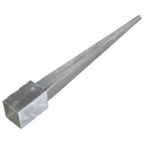 Ground stakes 2 pcs Silver 9x9x90 cm Galvanized steel