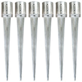 Ground stakes 6 pcs Silver 12x91 cm Galvanized steel