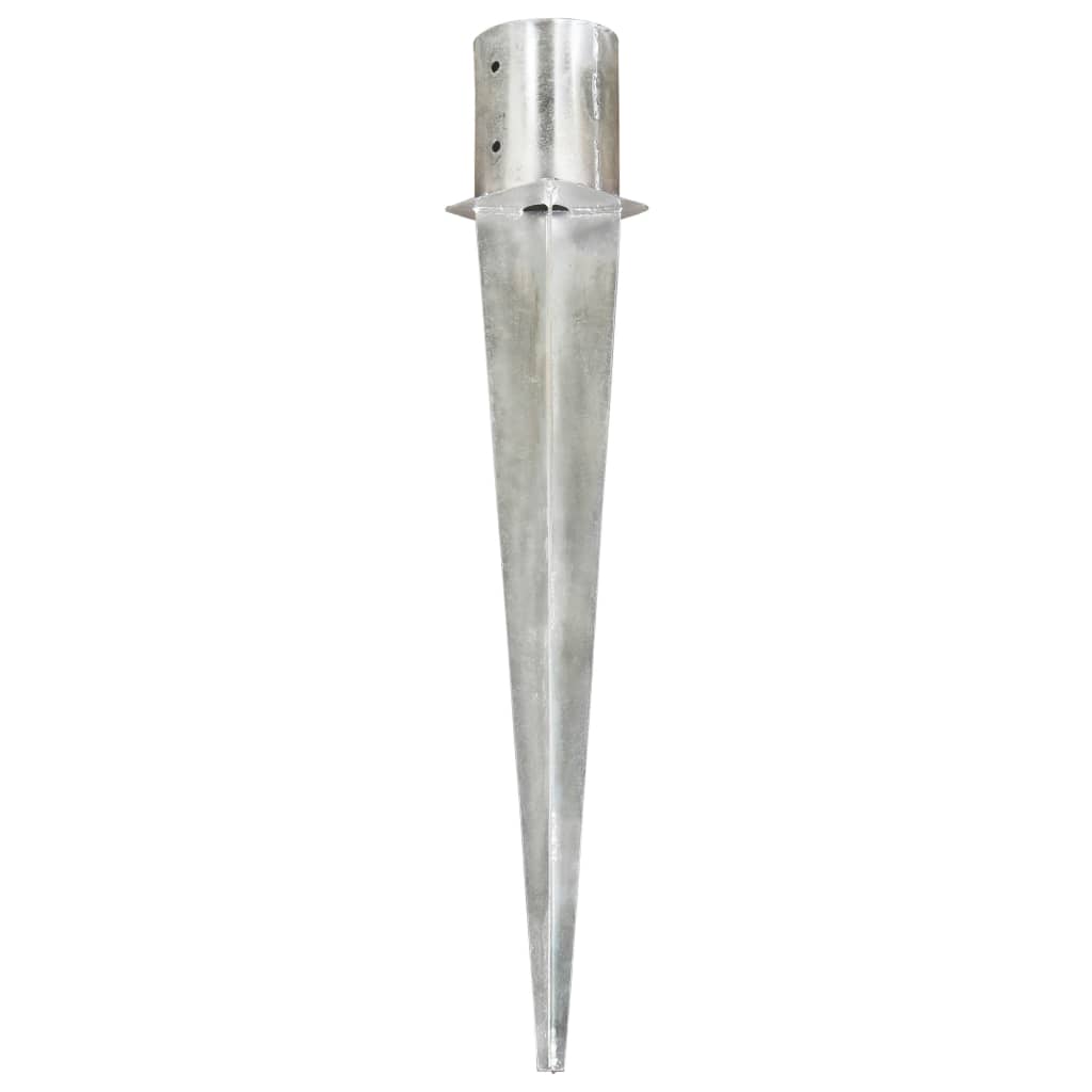 Ground stakes 6 pcs Silver 12x91 cm Galvanized steel