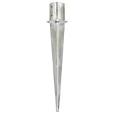 Ground stakes 6 pcs Silver 12x91 cm Galvanized steel