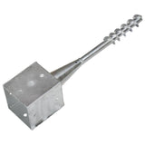 Ground stakes 6 pcs Silver 12x12x56 cm Galvanized steel