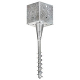 Ground stakes 6 pcs Silver 14x14x58 cm Galvanized steel