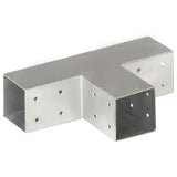 Post connector T shape Galvanized metal 71x71 mm