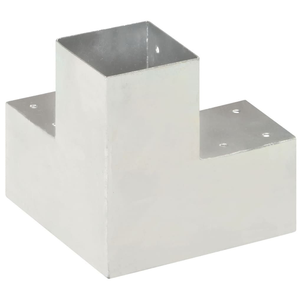 Y-Shape Post Connector Galvanized Metal 91x91 mm