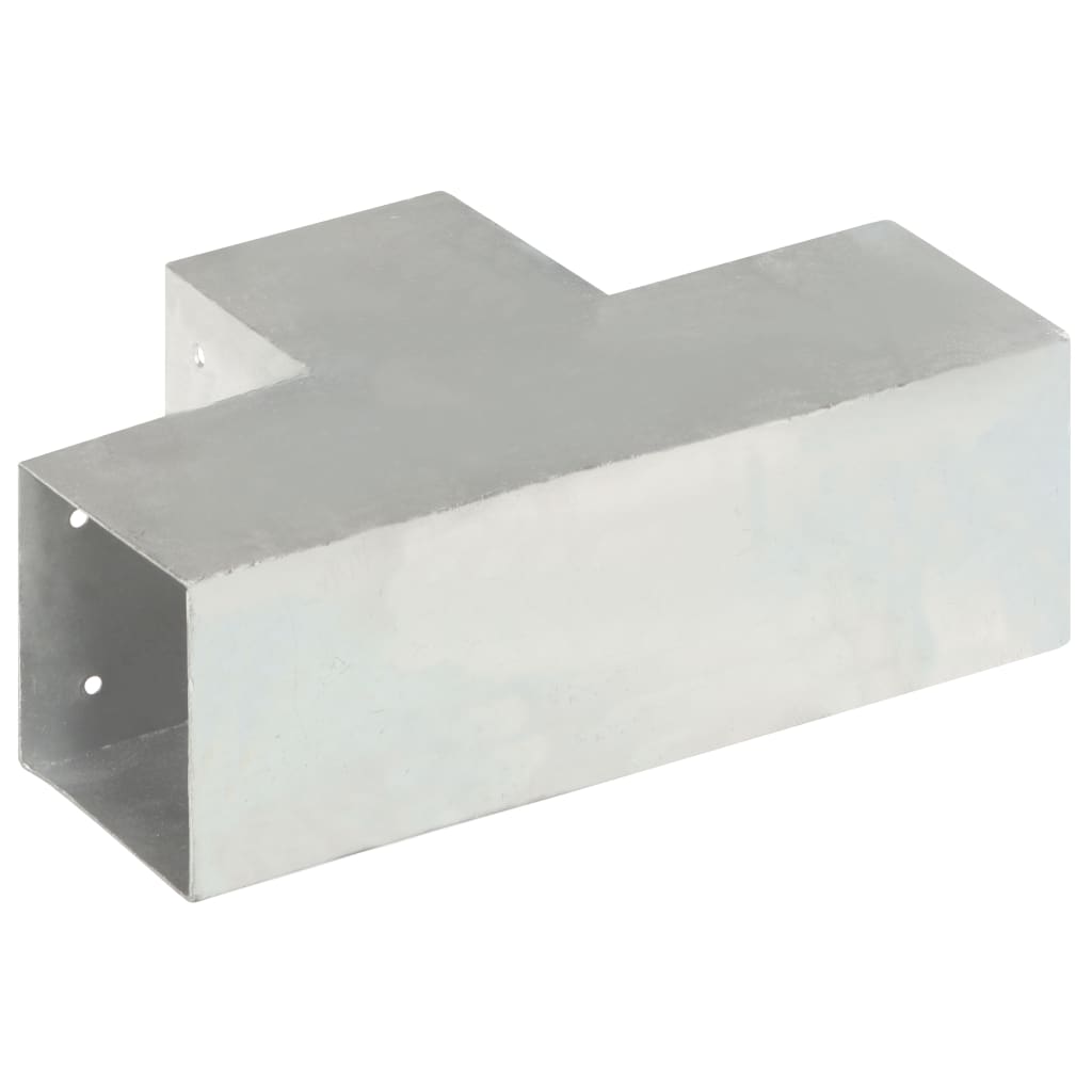 Post connector T shape Galvanized metal 101x101 mm