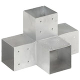 4pcs X Shape Post Connectors Galvanized Metal 101x101mm