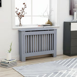 Cache-radiateur anthracite 112x19x81,5 cm MDF