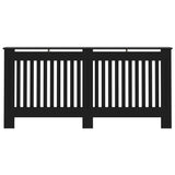 Black radiator cover 172x19x81.5 cm MDF