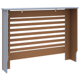 Cache-radiateur anthracite 112x19x81,5 cm MDF