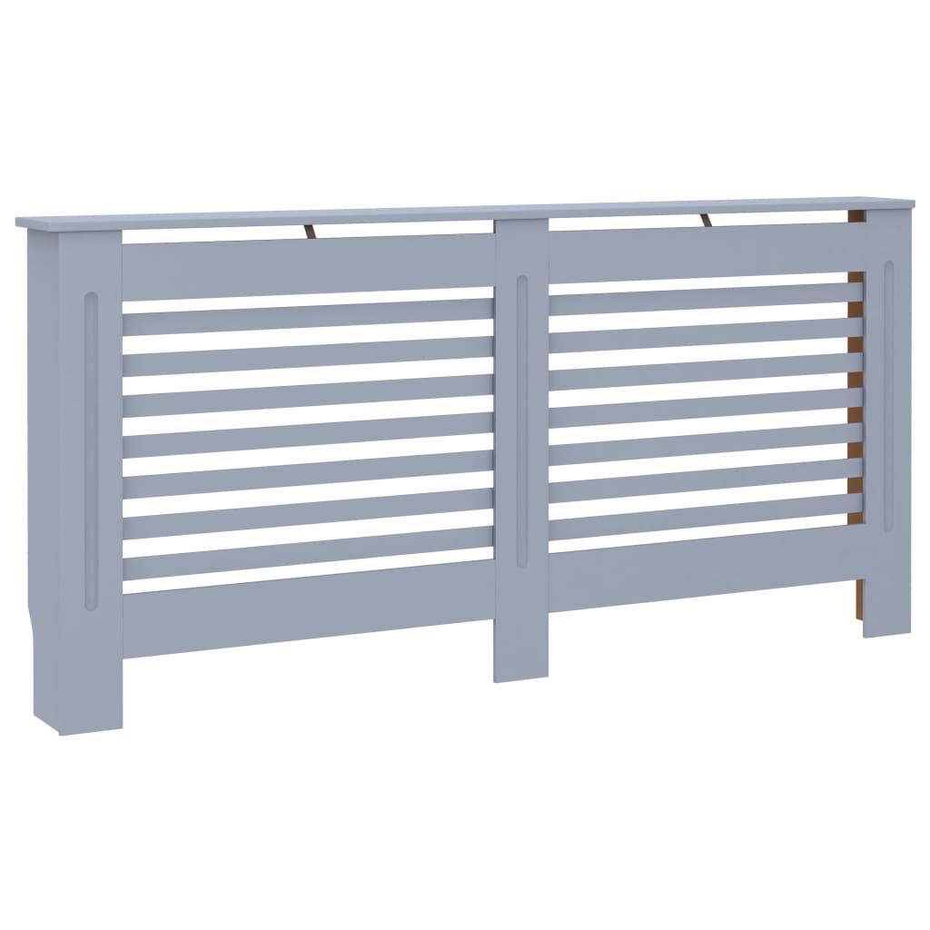 Cache-radiateur anthracite 172x19x81,5 cm MDF