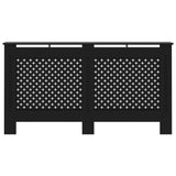 Cache-radiateur noir 152x19x81,5 cm MDF