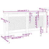 Cache-radiateur 172x19x81,5 cm MDF