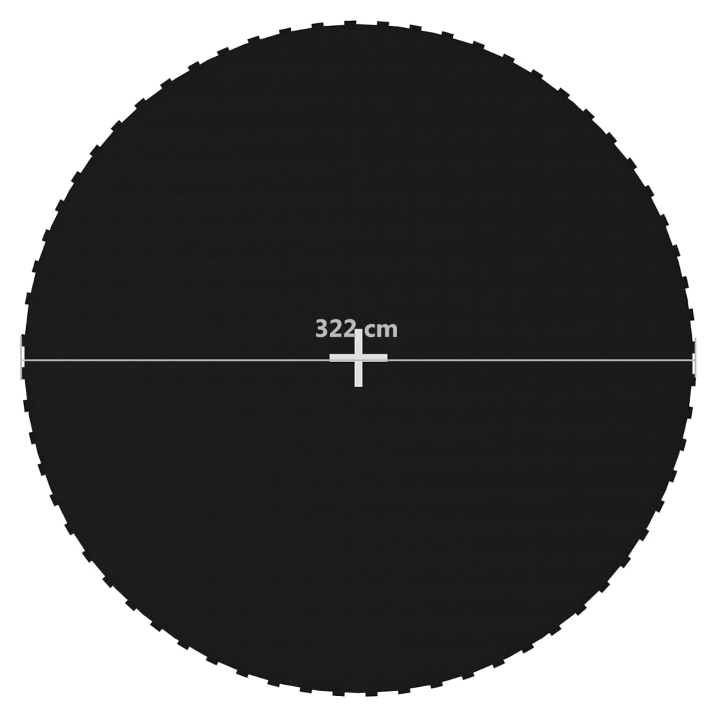 Black Fabric Jumping Mat for 3.66m Round Trampoline