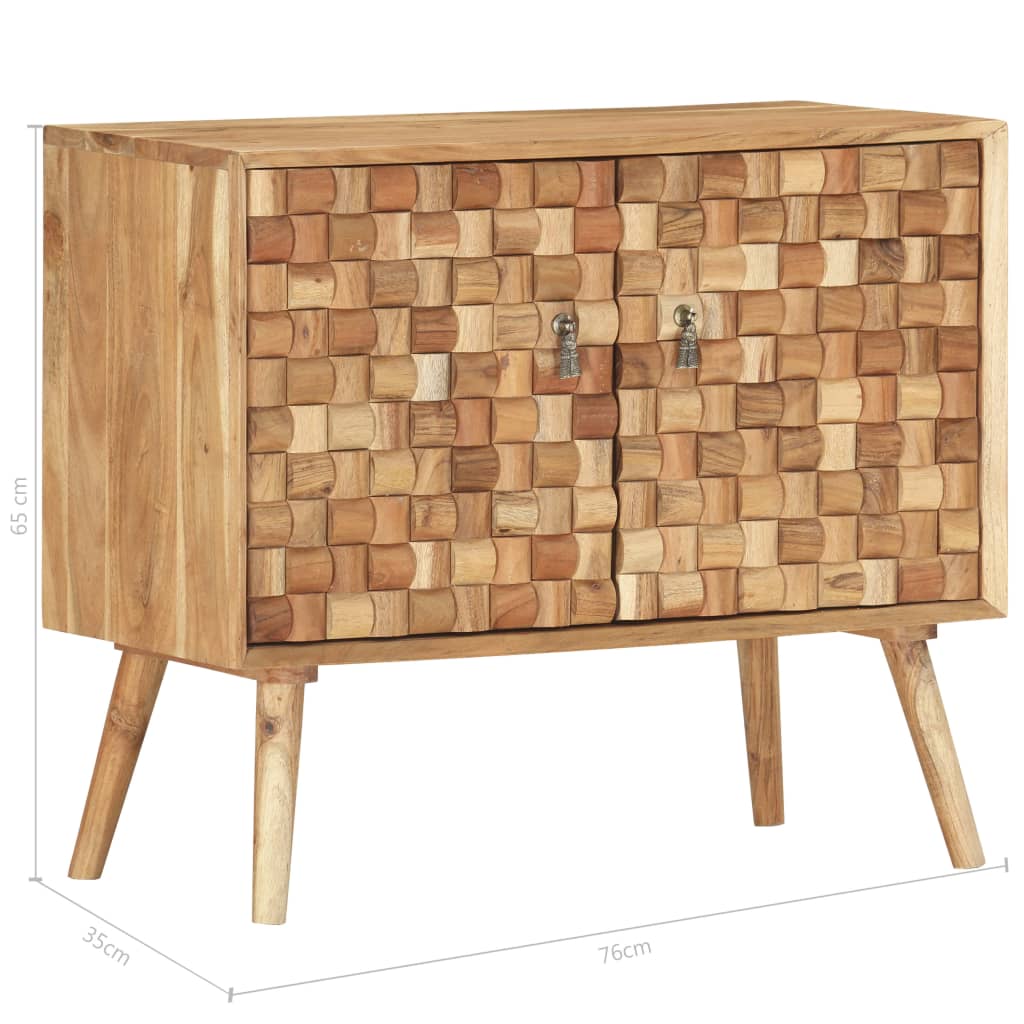 Buffet 75x35x65 cm Bois d'acacia solide