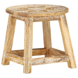 Handbemalter Hocker 38x38x35 cm Massives Mangoholz