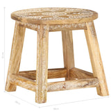 Handbemalter Hocker 38x38x35 cm Massives Mangoholz