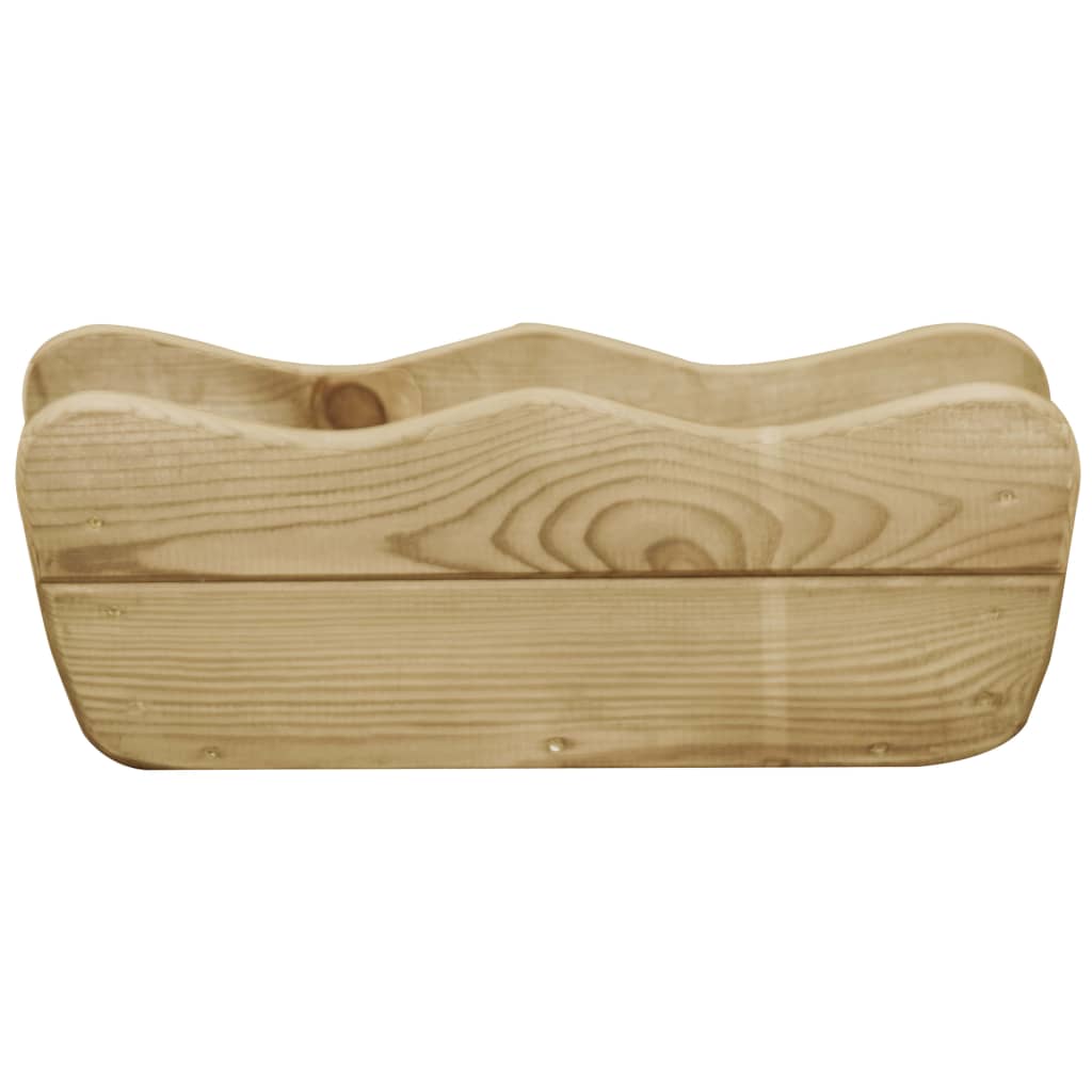 Lit surélevé de jardin 50x18x18 cm Bois de pin imprégné